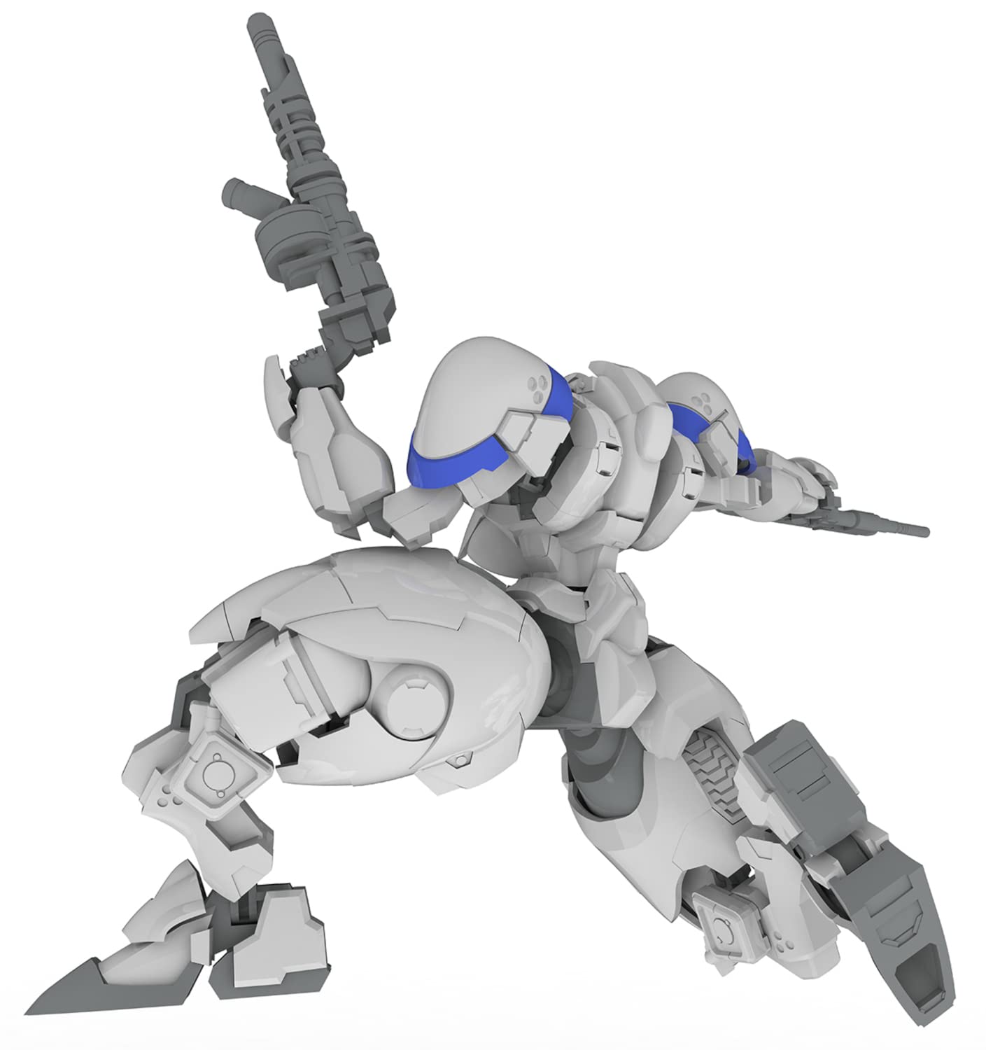 1/48 Scale Pm Office A (Plum) Powerdolls2 X-4+ Armored Infantry Plastic Model Pp164 (Japan)- Japan Figure Store - #1 Bring To You The Best Japanese Goods