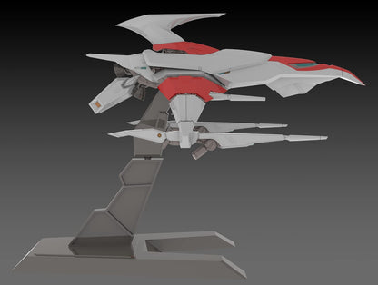 Pm Office A Darius Silver Hawk 3F-1B Space Fighter Total Length About 140Mm 1/144 Scale Color-Coded Plastic Model Pp148- Japan Figure Store - #1 Bring To You The Best Japanese Goods