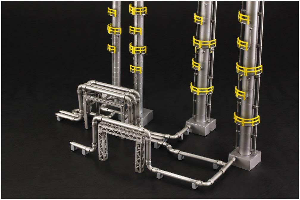 PLUM Plastic Kit Pp080 Industrial Area B Distillation Tower Non-Scale- Japan Figure Store - #1 Bring To You The Best Japanese Goods