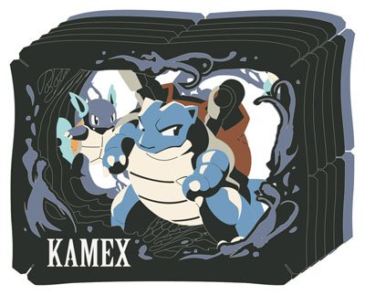 ENSKY Paper Theater Pt-023 Pokemon Blastoise- Japan Figure Store - #1 Bring To You The Best Japanese Goods