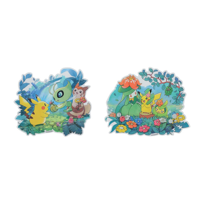 POKEMON CENTER ORIGINAL Wall Sticker Set 2 Pcs Dress Up & Souvenir- Japan Figure Store - #1 Bring To You The Best Japanese Goods