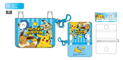 Pokemon Center Original Mini Pouch Wallet With Neck Strap Blue- Japan Figure Store - #1 Bring To You The Best Japanese Goods
