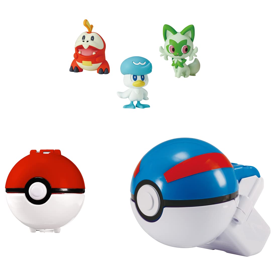 TAKARA TOMY Pokemon Moncolle Poketoruze & Poke Del-Z Set Of 3 Partners Great Ball & Poke Ball- Japan Figure Store - #1 Bring To You The Best Japanese Goods