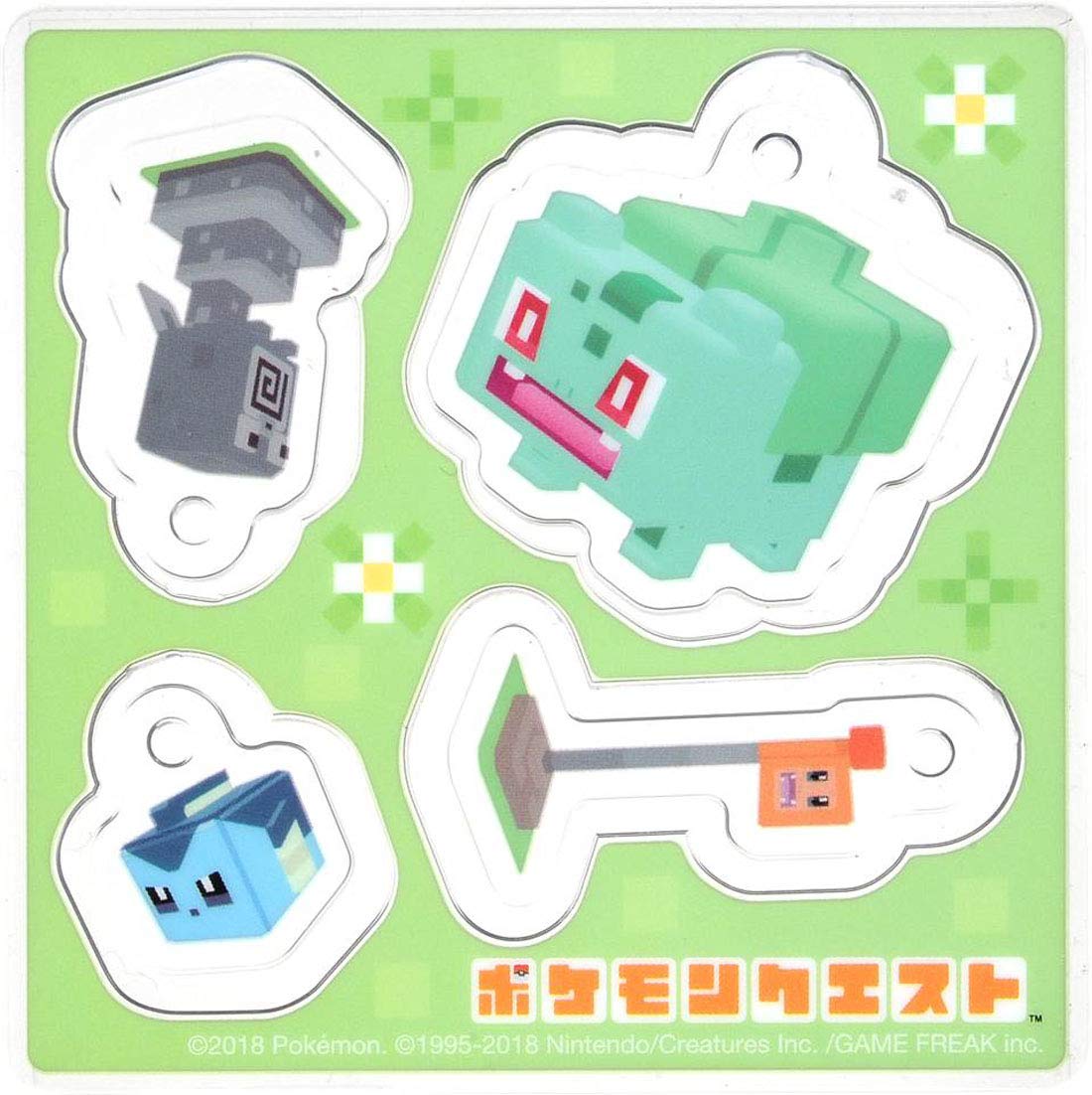 TAKARA TOMY Pokemon Quest Pokexel Acrylic Mascot Bulbasaur Fushigidane- Japan Figure Store - #1 Bring To You The Best Japanese Goods
