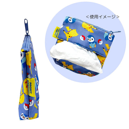 POKEMON CENTER ORIGINAL Pikachu & Piplup Tissue Pouch- Japan Figure Store - #1 Bring To You The Best Japanese Goods