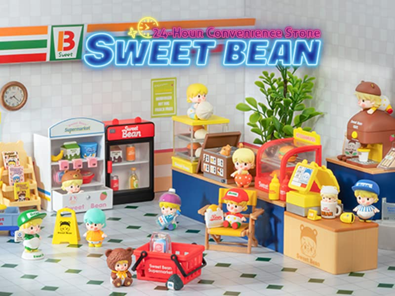 Pop Mart Sweet Bean Convenience Store Series Shopping Kit Pvc Abs Trading Figures 9 Piece Box- Japan Figure Store - #1 Bring To You The Best Japanese Goods