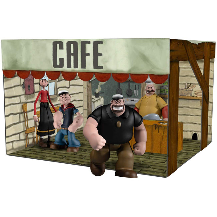 Popeye: Popeye Cafe Lounge 5-Point 3.75 Action Figure Box Set 611414- Japan Figure Store - #1 Bring To You The Best Japanese Goods