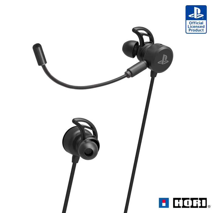 HORI Ps4 Playstation 4 Gaming In-Ear Headset Black- Japan Figure Store - #1 Bring To You The Best Japanese Goods
