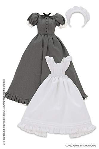 Pureneemo 1/6 Pns Classical Long Maid Outfit (Short Sleeve) Set Gray (For Doll)- Japan Figure Store - #1 Bring To You The Best Japanese Goods