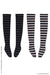 Pureneemo 1/6 Pnxs Border Knee Socks A Set Black X Dark Gray, Black X Beige (For Dolls)- Japan Figure Store - #1 Bring To You The Best Japanese Goods