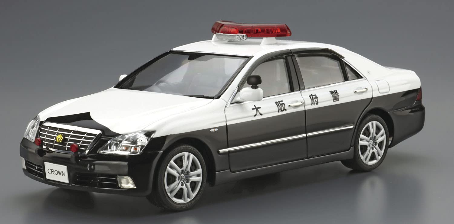 AOSHIMA The Patrol Car 1/24 No.3 Toyota Grs182 Crown '05 Plastic Model- Japan Figure Store - #1 Bring To You The Best Japanese Goods