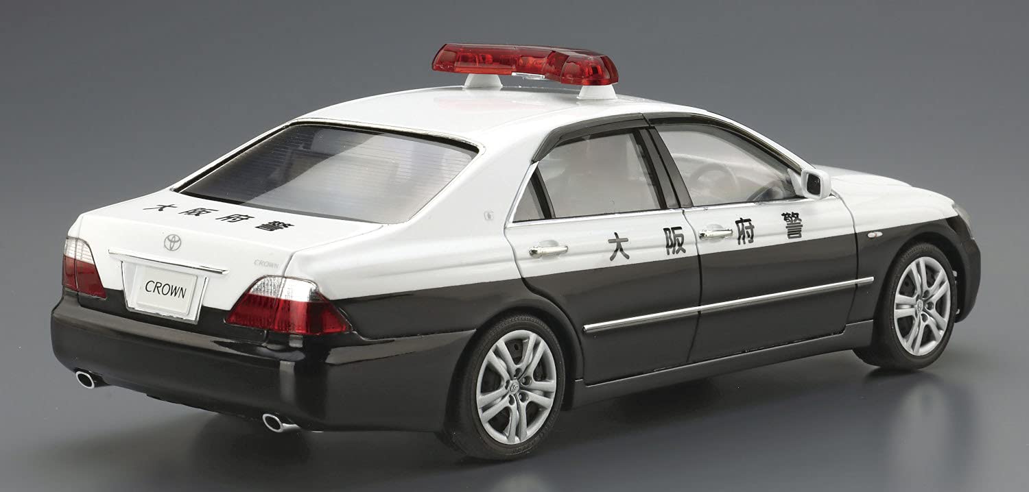 AOSHIMA The Patrol Car 1/24 No.3 Toyota Grs182 Crown '05 Plastic Model- Japan Figure Store - #1 Bring To You The Best Japanese Goods