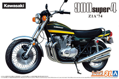 AOSHIMA The Bike No.31 1/12 Kawasaki Z1A 900 Super4 '74 Plastic Model- Japan Figure Store - #1 Bring To You The Best Japanese Goods