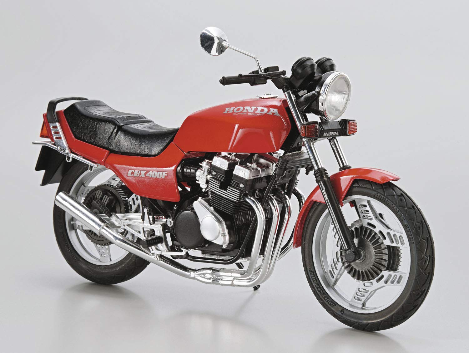 AOSHIMA The Bike 1/12 Honda Nc07 Cbx400F Monza Red '81 W/ Custom Parts Plastic Model- Japan Figure Store - #1 Bring To You The Best Japanese Goods