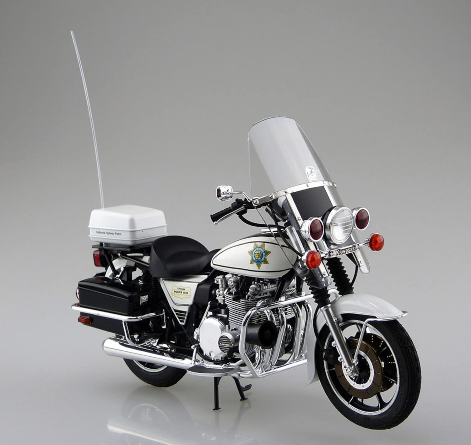 AOSHIMA The Bike 1/12 Kawasaki Kz1000 Police Plastic Model- Japan Figure Store - #1 Bring To You The Best Japanese Goods