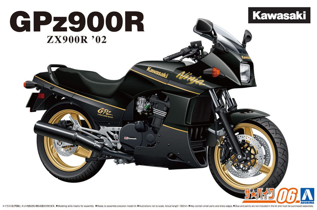 AOSHIMA The Bike 1/12 Kawasaki Gpz900R Ninja 2002 Plastic Model Kit- Japan Figure Store - #1 Bring To You The Best Japanese Goods