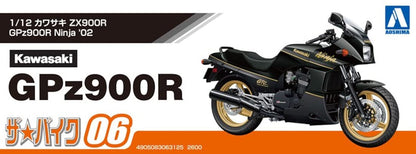 AOSHIMA The Bike 1/12 Kawasaki Gpz900R Ninja 2002 Plastic Model Kit- Japan Figure Store - #1 Bring To You The Best Japanese Goods