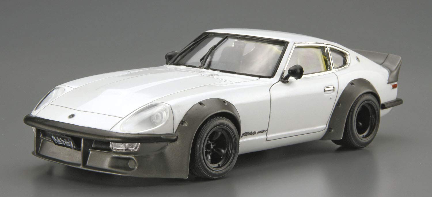AOSHIMA The Model Car 1/24 Nissan S30 Fairlady Z Aero Custom Ver.2 '75 Plastic Model- Japan Figure Store - #1 Bring To You The Best Japanese Goods