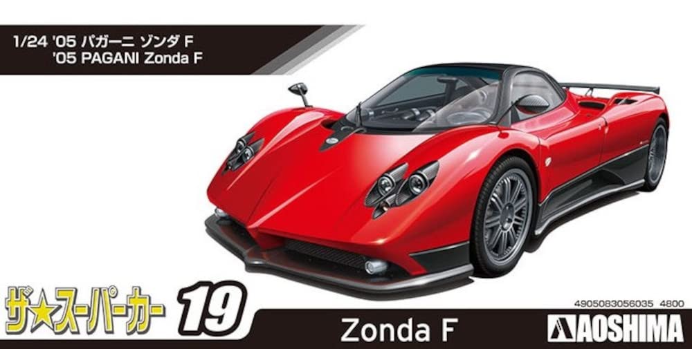 AOSHIMA The Super Car No.19 1/24 Pagani Zonda F Plastic Model- Japan Figure Store - #1 Bring To You The Best Japanese Goods