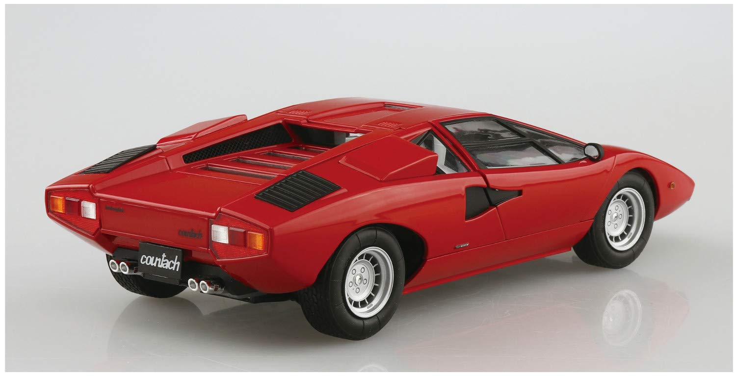 AOSHIMA The Super Car 1/24 Lamborghini Countach Lp400 1974 Plastic Model- Japan Figure Store - #1 Bring To You The Best Japanese Goods