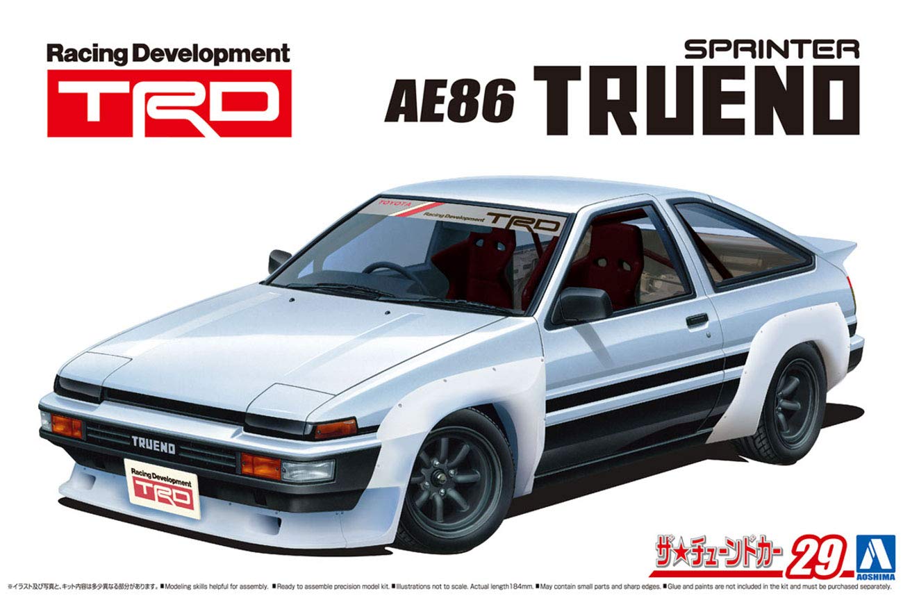 AOSHIMA The Tuned Car 1/24 Trd Ae86 Trueno N2 Ver. '85 Toyota Plastic Model- Japan Figure Store - #1 Bring To You The Best Japanese Goods