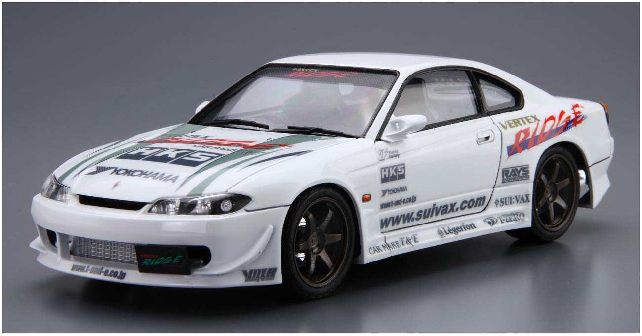 AOSHIMA The Tuned Car 1/24 Nissan Vertex S15 Silvia `99 Plastic Model- Japan Figure Store - #1 Bring To You The Best Japanese Goods