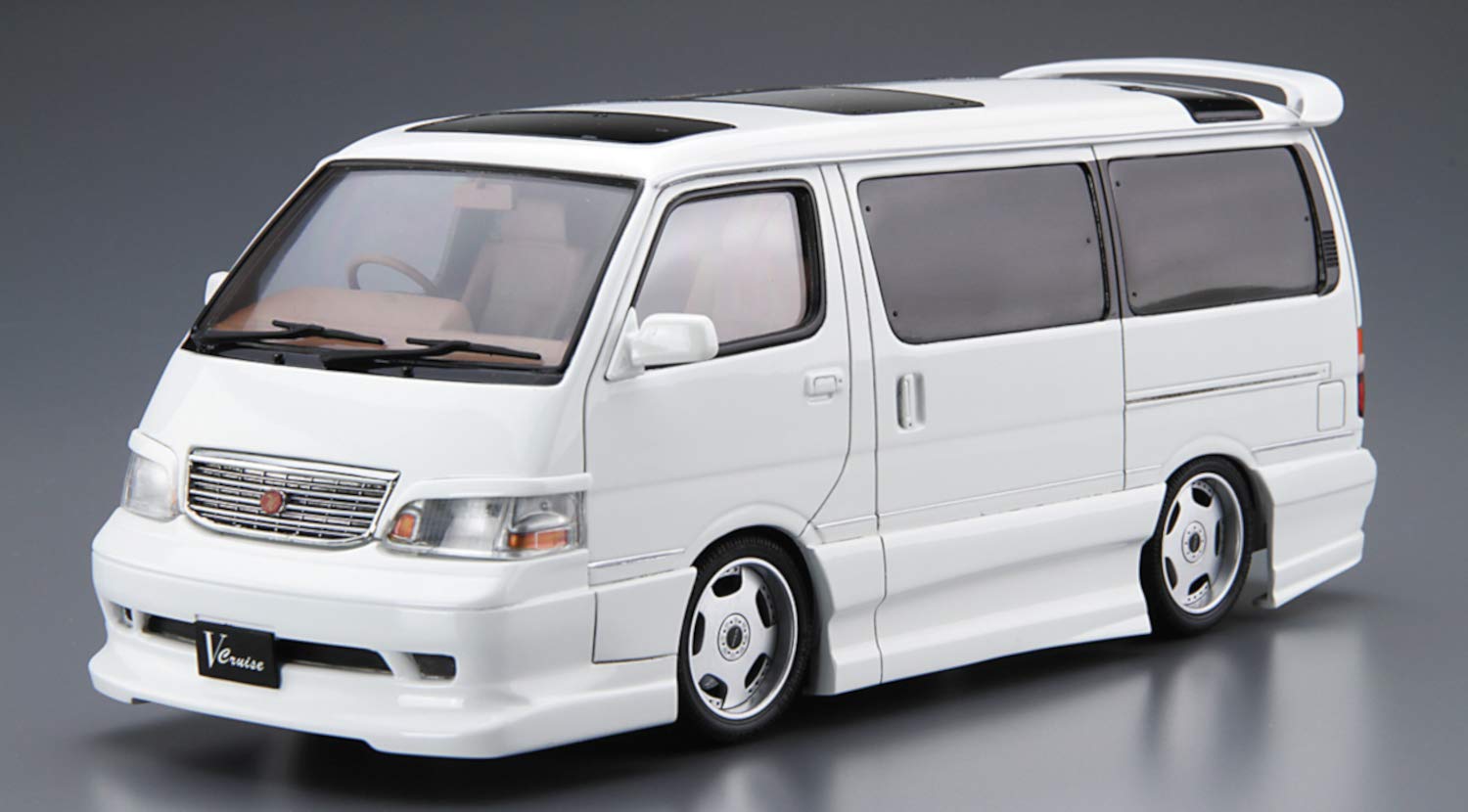 AOSHIMA The Tuned Car 1/24 Az-Max Kzh100 Hiace Wagon '99 Toyota Plastic Model- Japan Figure Store - #1 Bring To You The Best Japanese Goods