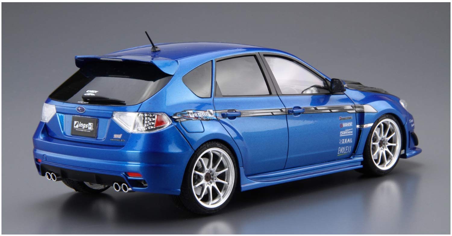 AOSHIMA The Tuned Car 1/24 Subaru Ings Grb Impreza Wrx Sti '07 Plastic Model- Japan Figure Store - #1 Bring To You The Best Japanese Goods