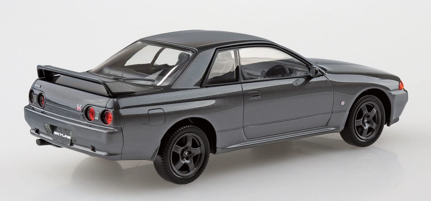 AOSHIMA The Snap Kit No.14-A 1/32 Nissan R32 Skyline Gt-R Gun-Gray Metallic Plastic Model- Japan Figure Store - #1 Bring To You The Best Japanese Goods