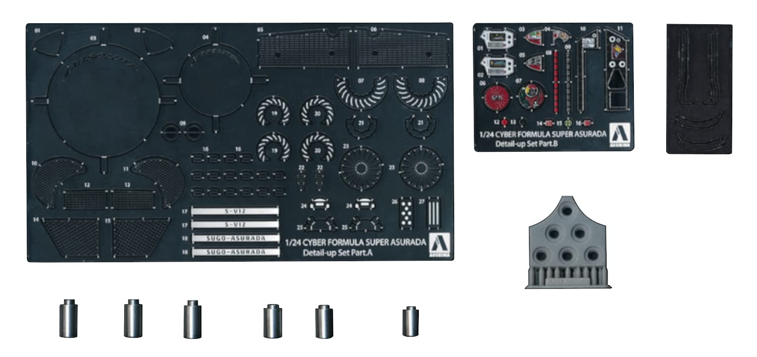 AOSHIMA Cyber Formula 1/24 Super Asurada 01 Detail Up Parts- Japan Figure Store - #1 Bring To You The Best Japanese Goods