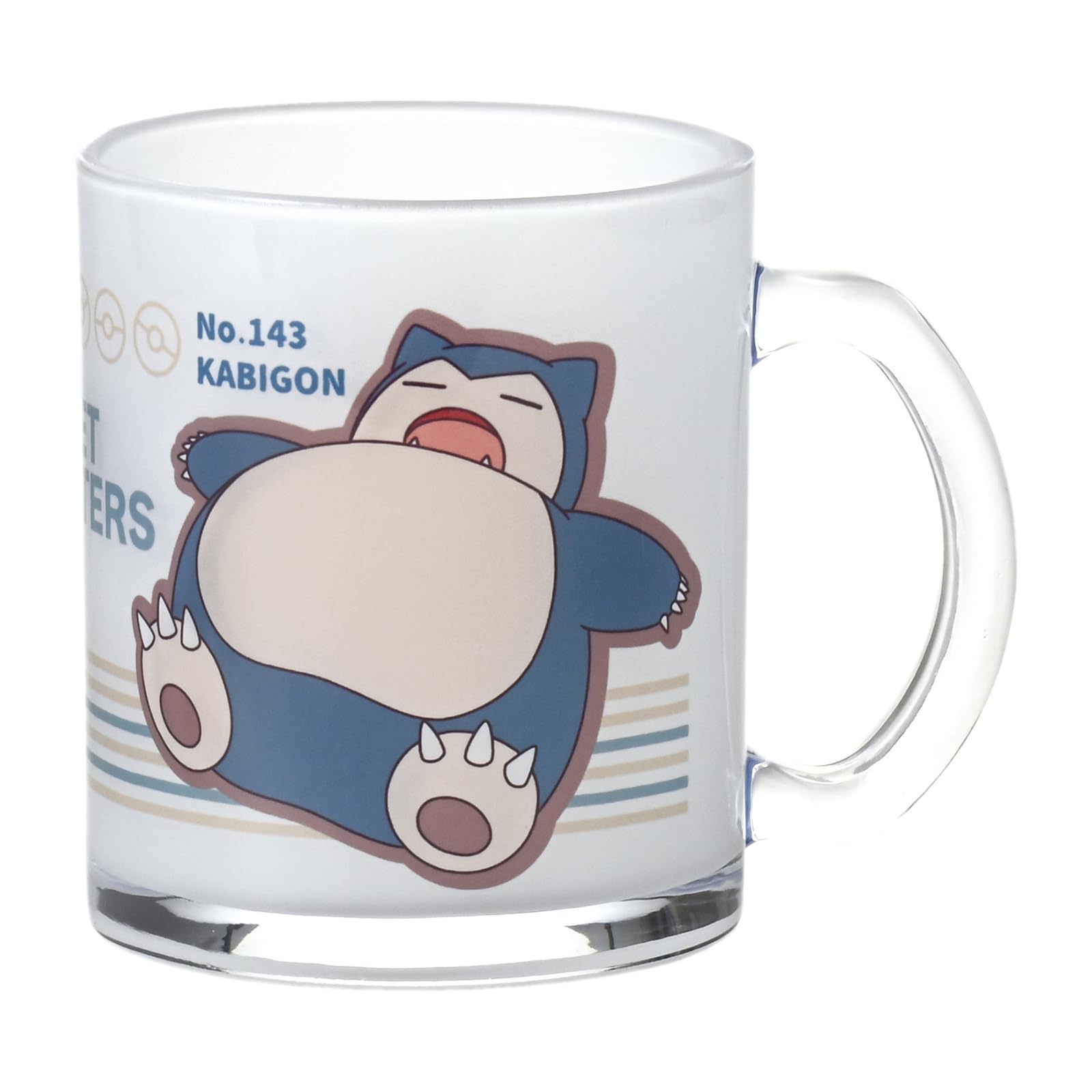 Kaneshotouki Pokemon Snorlax Glass Cup Mug 320ml Japan 145102- Japan Figure Store - #1 Bring To You The Best Japanese Goods
