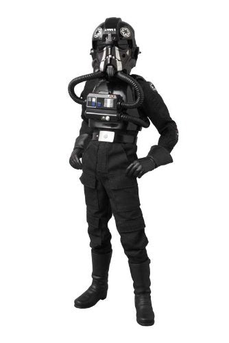 Medicom Toy Star Wars Tie-Fighter Pilot Black 3 1/6 Scale Abs Pvc Figure Japan- Japan Figure Store - #1 Bring To You The Best Japanese Goods