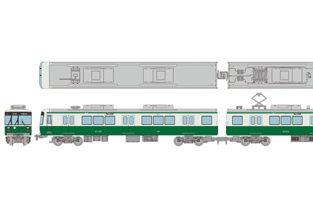 Tomytec Railway Collection Tetsukore 6-Car Set Diorama Supplies Kobe Subway Seishin/Yamanote 2000 Thank You 2122 Japan- Japan Figure Store - #1 Bring To You The Best Japanese Goods