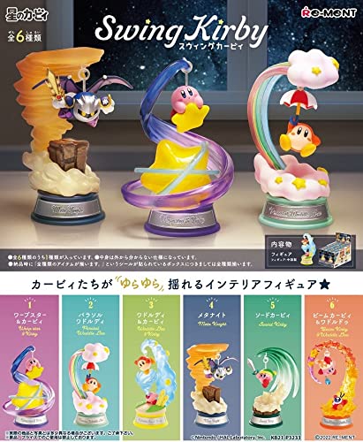 RE-MENT Swing Kirby 6 Pcs Box- Japan Figure Store - #1 Bring To You The Best Japanese Goods