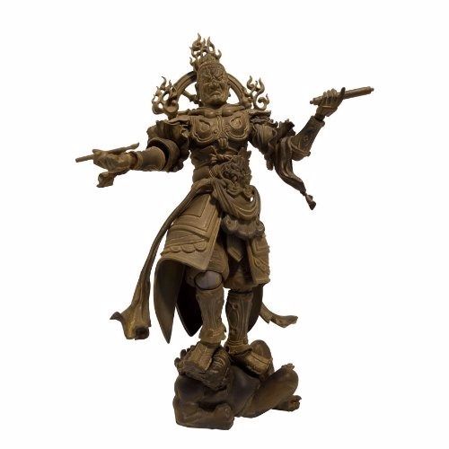 Revoltech Takeya Buddhist Statue Collection No.002ex Komokuten Wood Tone Figure - Japan Figure