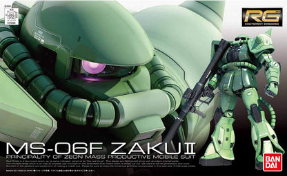 BANDAI Rg 04 Gundam Ms-06F Zaku Ii 1/144 Scale Kit- Japan Figure Store - #1 Bring To You The Best Japanese Goods
