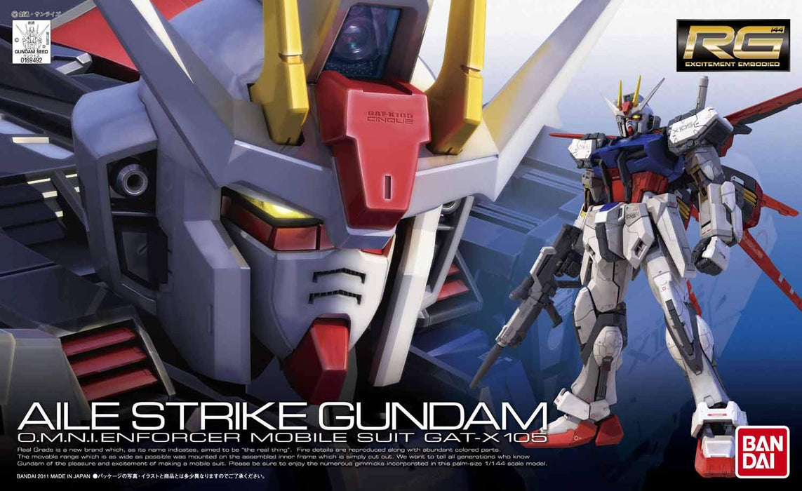 BANDAI Rg 03 Aile Strike Gundam Gat-X105 1/144 Scale Kit- Japan Figure Store - #1 Bring To You The Best Japanese Goods