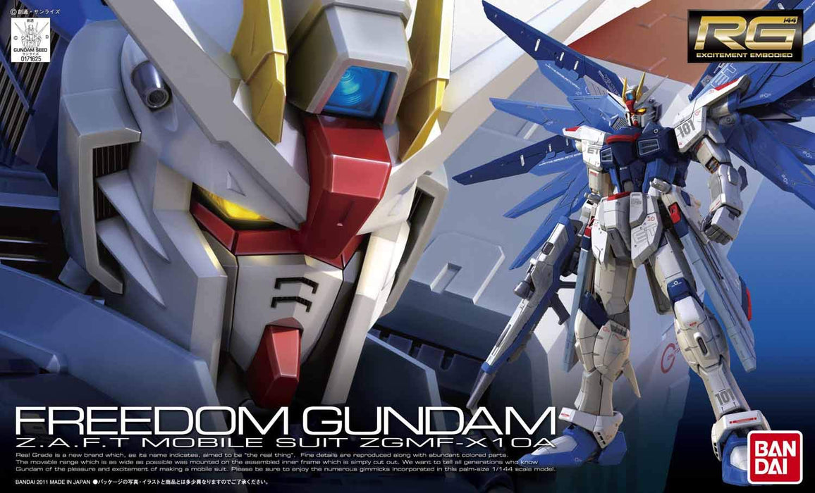 BANDAI Rg 05 Freedom Gundam Zgmf-X10A 1/144 Scale Kit- Japan Figure Store - #1 Bring To You The Best Japanese Goods