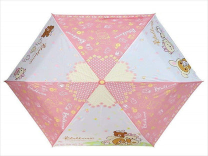 J'S PLANNING Rilakkuma Folding Umbrella 'Flower'- Japan Figure Store - #1 Bring To You The Best Japanese Goods