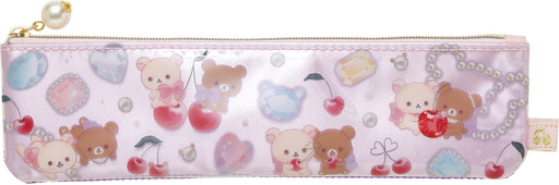 San-X Rilakkuma Korikogu Jewel Cherry Toothbrush Pouch Ca29401- Japan Figure Store - #1 Bring To You The Best Japanese Goods