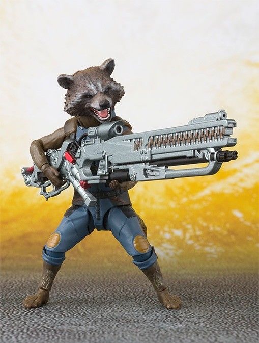 S.h.figuarts Avengers Infinity War Rocket Raccoon Action Figure Bandai Japan - Japan Figure