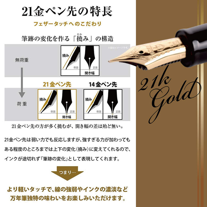 Sailor Fountain Pen Fountain Pen Profit 21 Black Zoom 11-2021-720- Japan Figure Store - #1 Bring To You The Best Japanese Goods