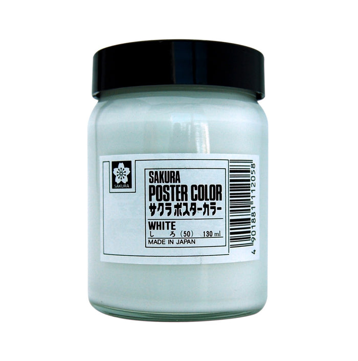 Sakura Crepas Japan Paint Poster Color 130Ml White 3 - Pw130Ml3P#50- Japan Figure Store - #1 Bring To You The Best Japanese Goods