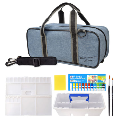 Sakura Crepas Japan Paint Set Compact Watercolor Blue Gray Ewz-A1#40- Japan Figure Store - #1 Bring To You The Best Japanese Goods