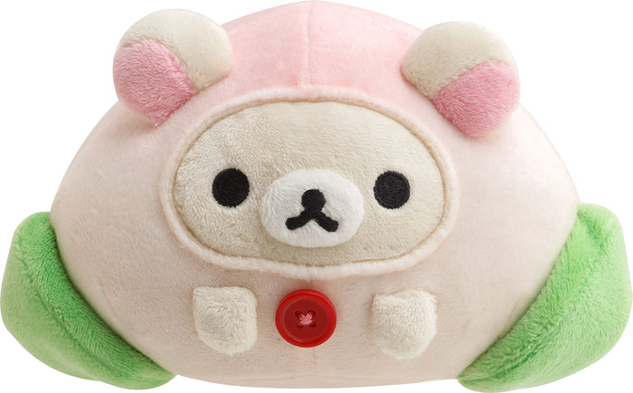 SAN-X Korilakkuma Plush Peach Manju- Japan Figure Store - #1 Bring To You The Best Japanese Goods