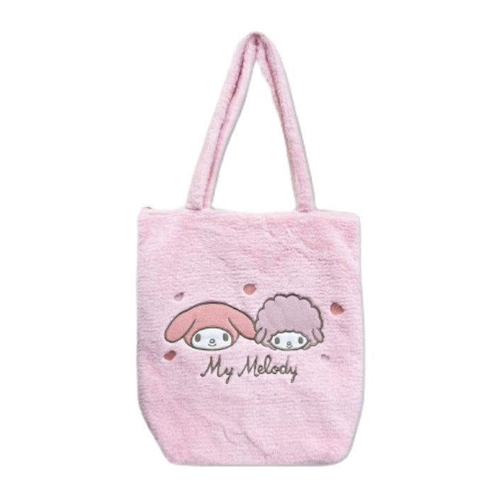 San-X My Melody Fluffy Tote Bag 34201264- Japan Figure Store - #1 Bring To You The Best Japanese Goods