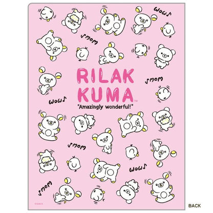 San-X Rilakkuma 10-Pocket Clear Document Holder- Japan Figure Store - #1 Bring To You The Best Japanese Goods