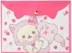 San-X A5 Clear Case with Rilakkuma Korilakkuma and Strawberry Cat - Bv45301- Japan Figure Store - #1 Bring To You The Best Japanese Goods
