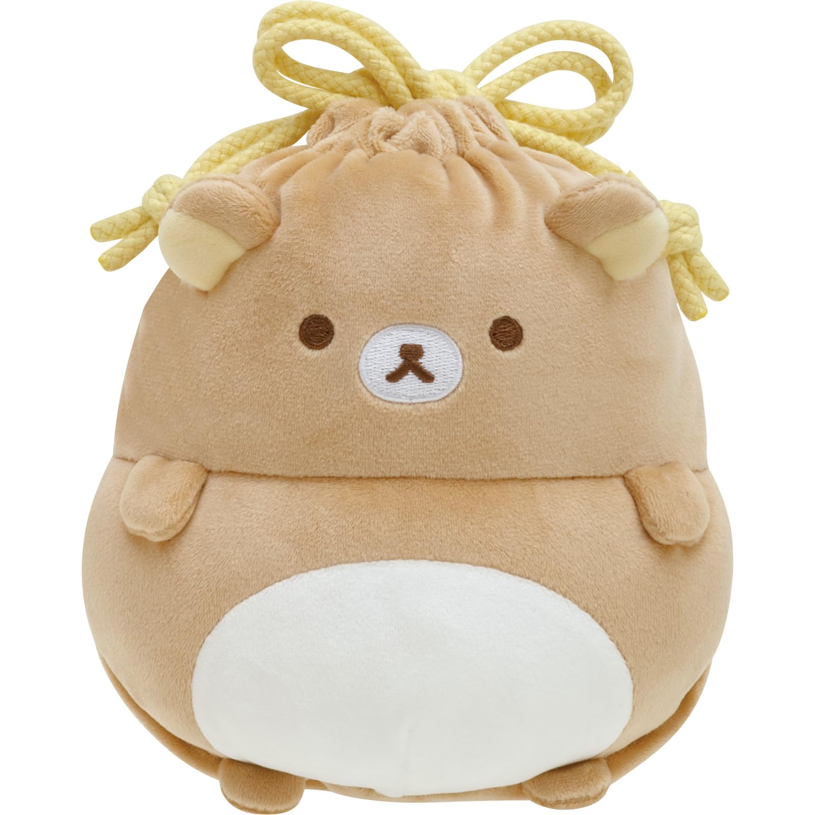 San-X Rilakkuma Pom Poko Drawstring Bag Kyomgurumi Series Ca44901- Japan Figure Store - #1 Bring To You The Best Japanese Goods