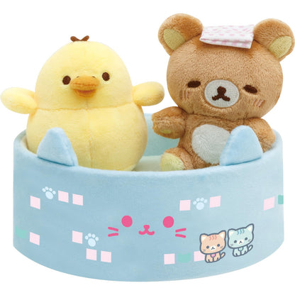 San-X Rilakkuma Neko Neko No Yu Public Bath Plush Toy Set Mo21501- Japan Figure Store - #1 Bring To You The Best Japanese Goods